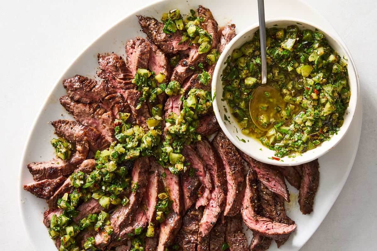 Churrasco (Grilled Marinated Skirt Steak). A steak dinner is worthy of occasion. Make it well with Ali Slagle's tips. Food Stylist: Barrett Washburne. (Julia Gartland/The New York Times)