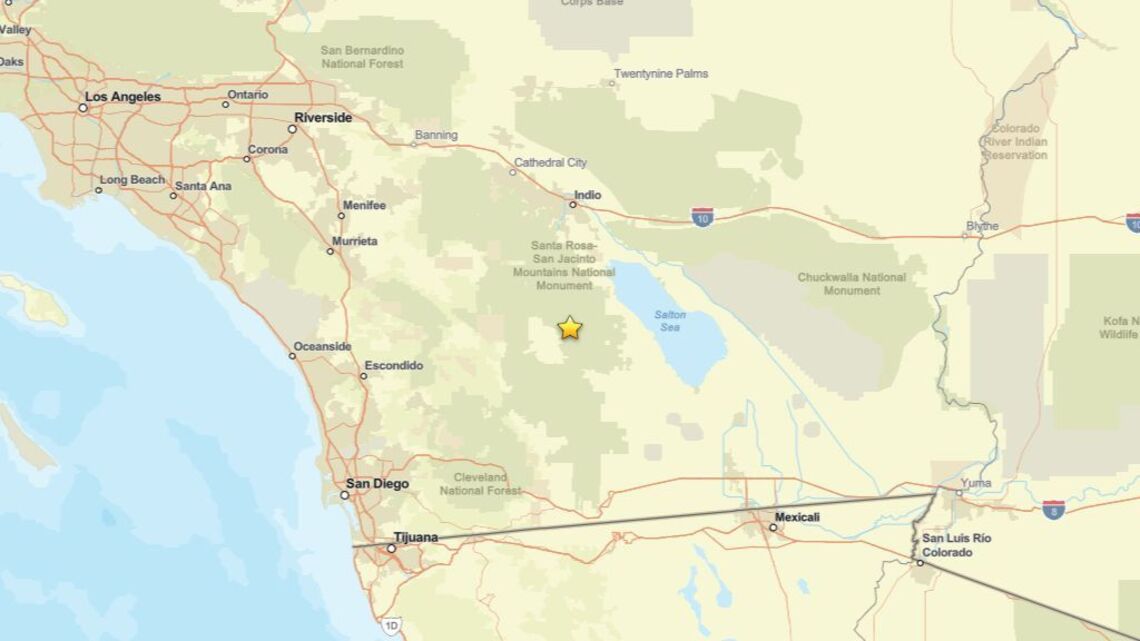 Update: 2.3 magnitude earthquake detected near Borrego Springs, CA on Aug. 13 