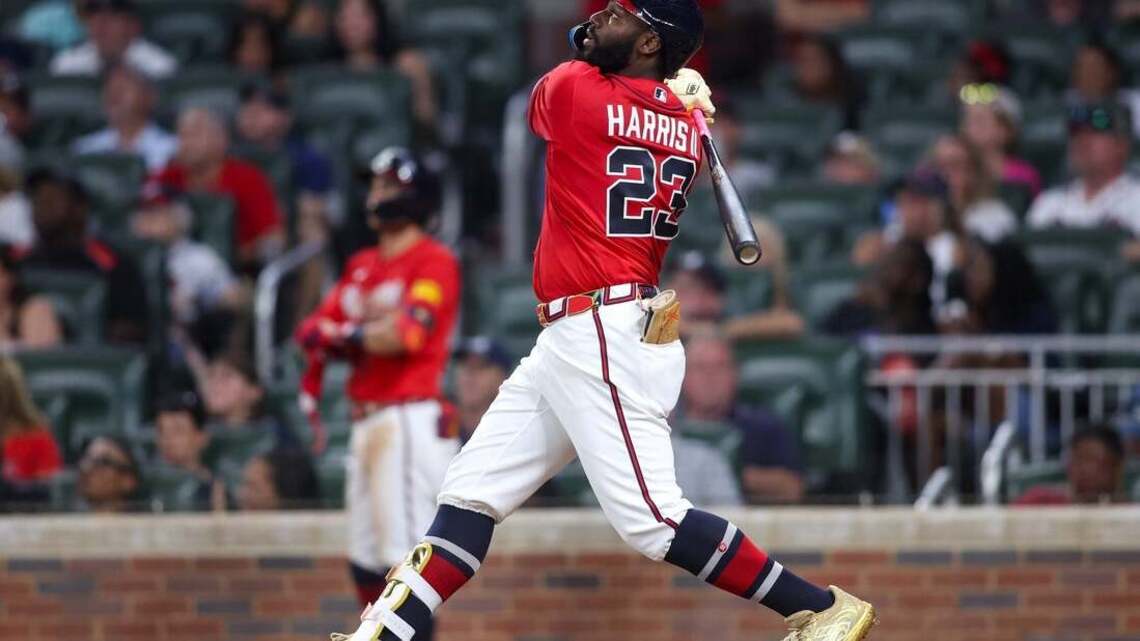 Harris' extra-base hits lead Braves past Rockies
