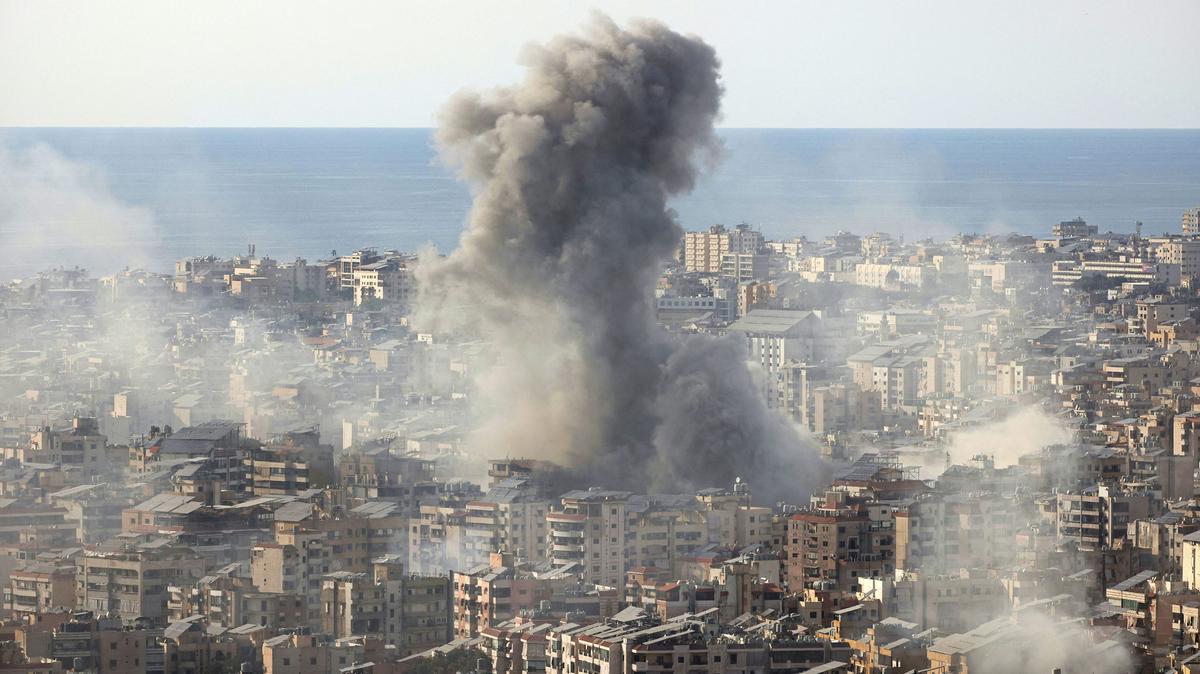 Smoke rises from the site of an Israeli airstrike in Beirut's southern suburbs on March 6, 2026. Each of us can support humanitarian aid for victims of the U.S.-Israeli war with Iran as we encourage an end to the conflict. 