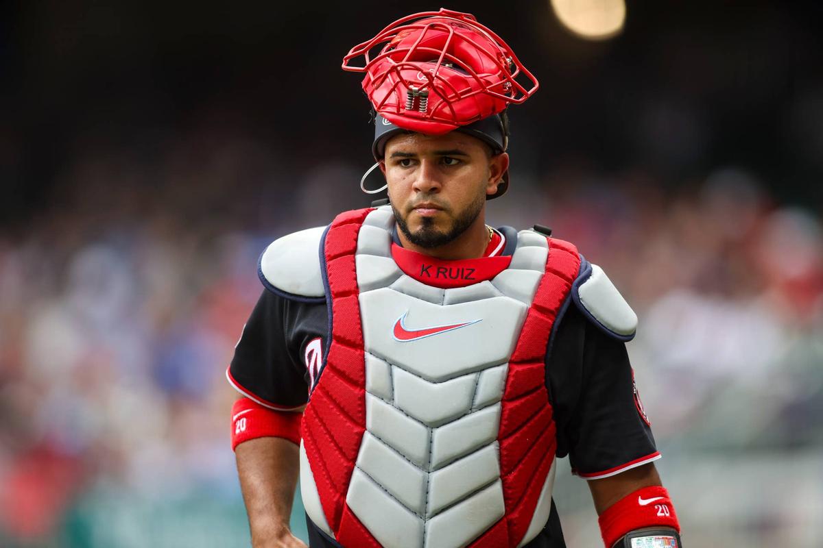  Keibert Ruiz caught three runners stealing Sunday against the Padres. 