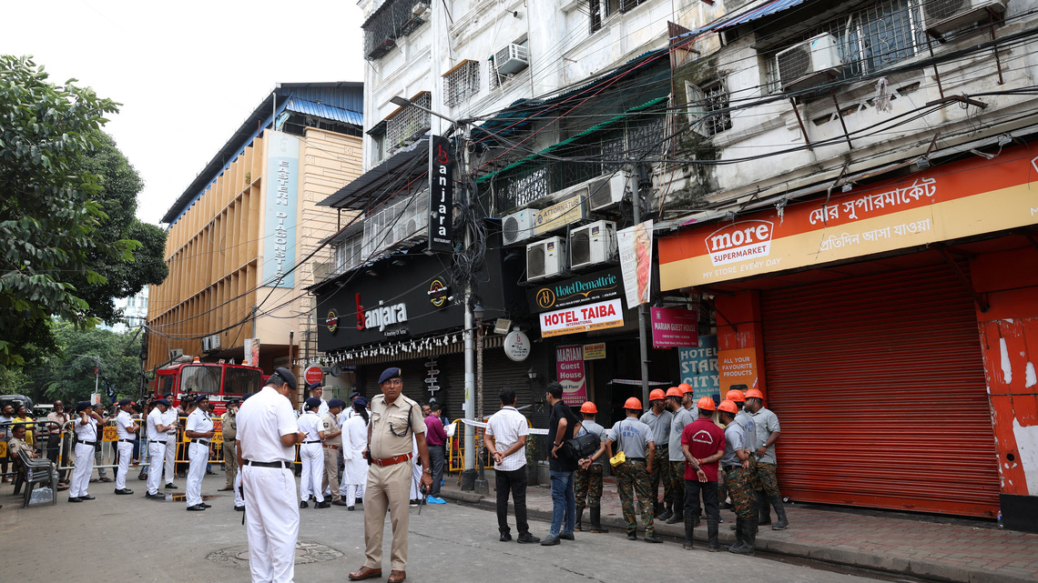 At least nine killed in hotel fire in India's Kolkata 