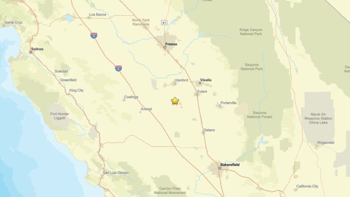 2.9 magnitude earthquake recorded close to Corcoran, CA on Aug. 21 
