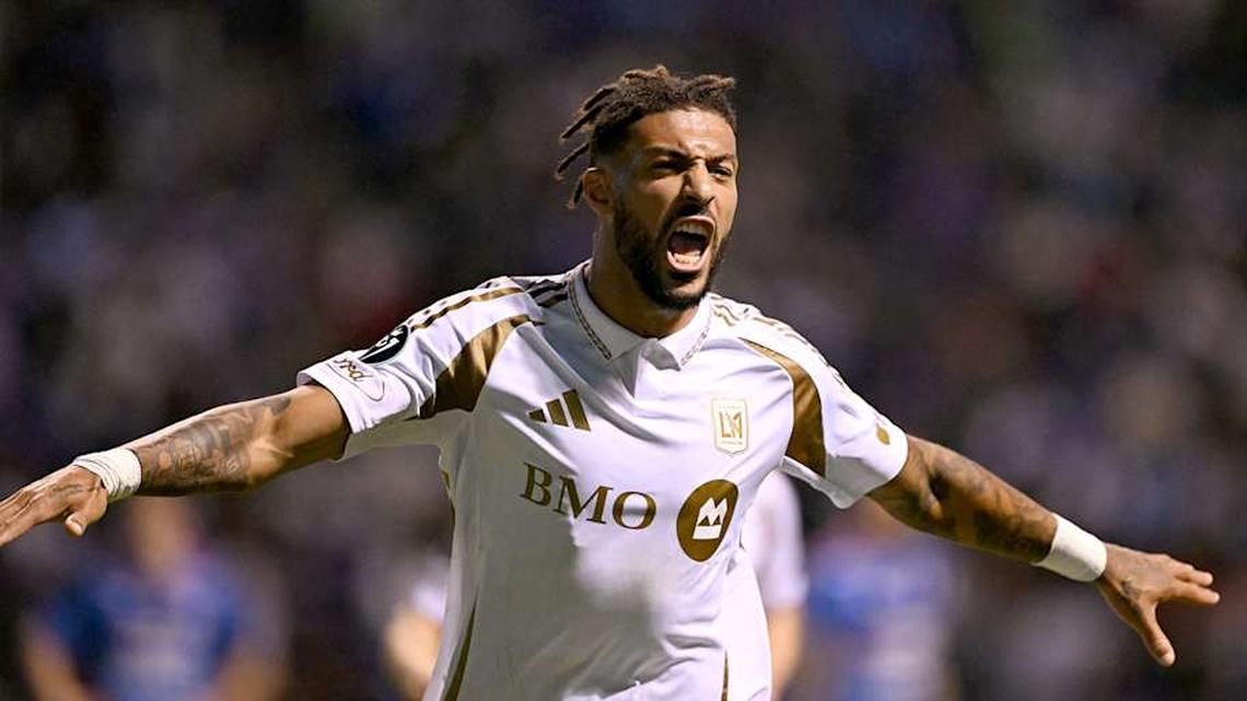  Denis Bouanga pushed LAFC into the Concacaf Champions Cup semifinals on Tuesday. | YURI CORTEZ/AFP/Getty Images 