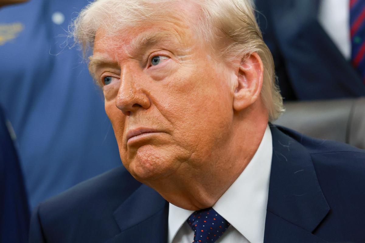  President Donald Trump attends a proclamation signing in the Oval Office of the White House on May 5, 2026. 