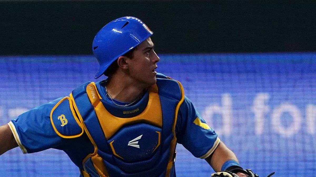  Mar 1, 2026; Arlington, TX, USA; UCLA Bruins against Mississippi State Bulldogs during the Amegy Bank College Baseball Series at Globe Life Field. Mandatory Credit: Dustin Safranek-Imagn Images | Dustin Safranek-Imagn Images 