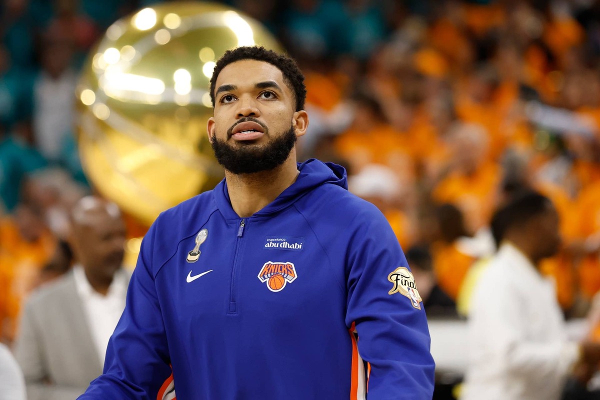  New York Knicks center Karl-Anthony Towns (32) Geoff Burke-Imagn Images
