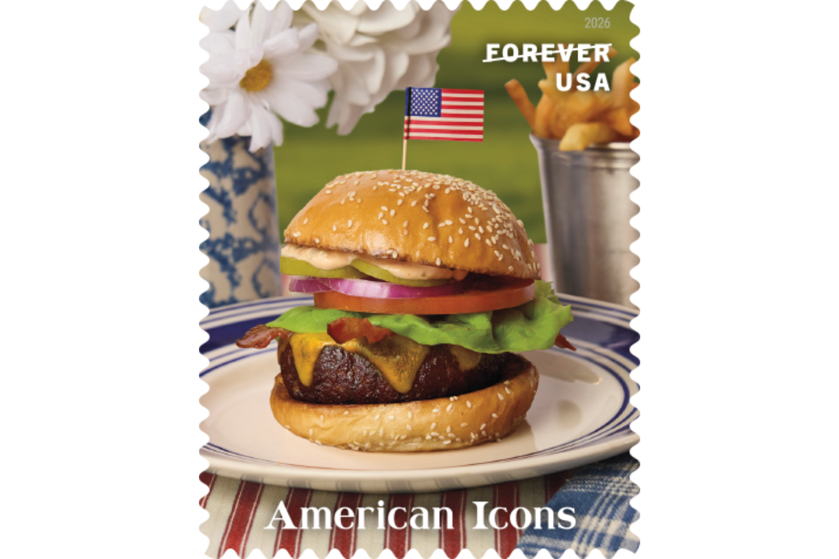  American Icons stamp collection: The Hamburger 