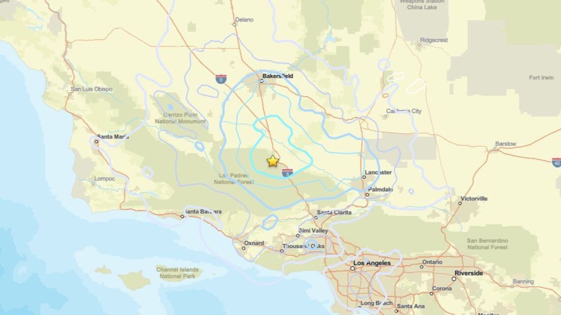 Update: Earthquake strikes region near Frazier Park, CA on July 12 - 4.1 magnitude detected 