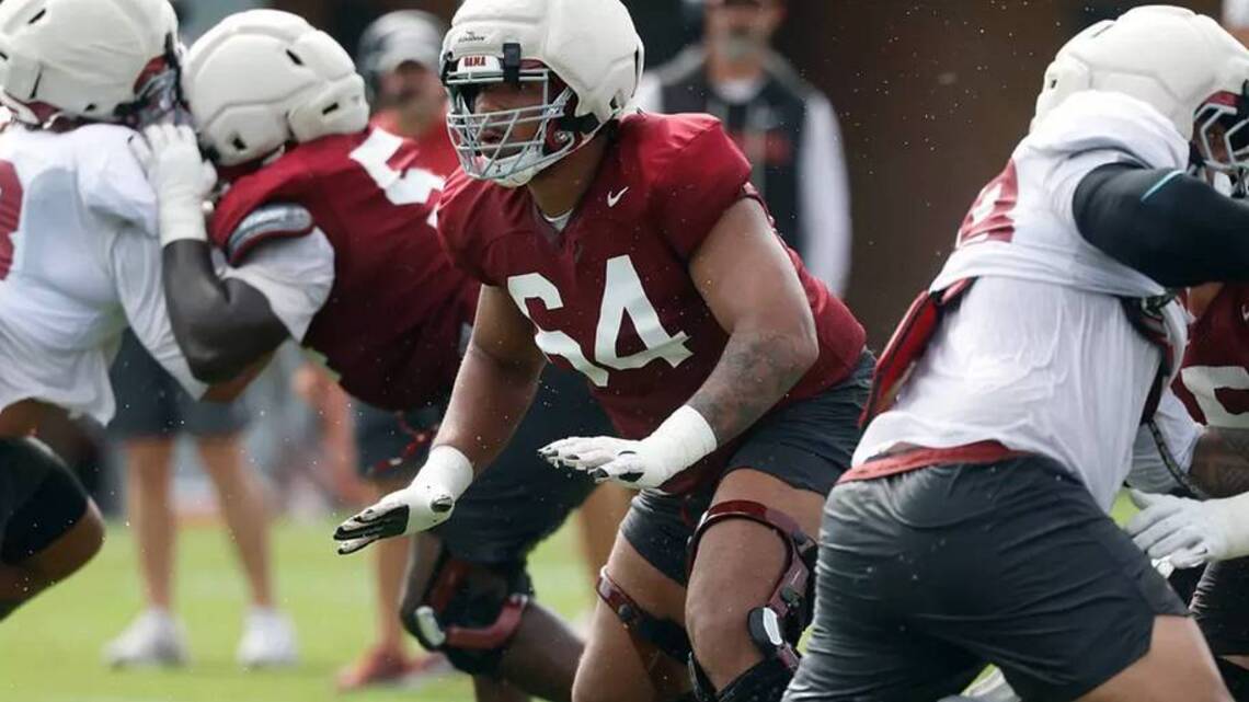 Why Alabama's Best Returning Offensive Lineman Is Playing A New Position