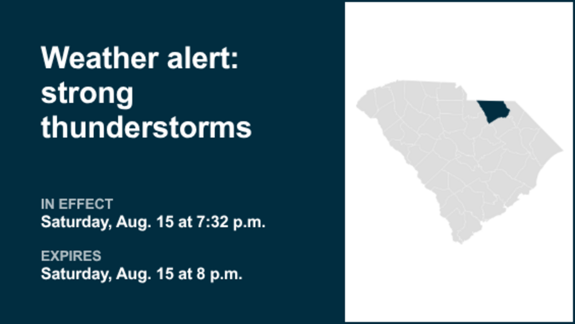 UPDATE: Thunderstorms with pea-sized hail in Midlands Saturday, says the NWS 