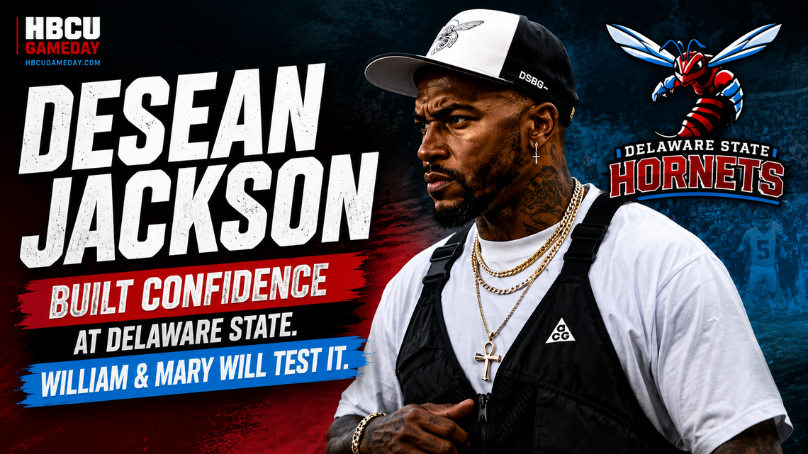 DeSean Jackson Built Confidence at Delaware State. William & Mary Will Test It 