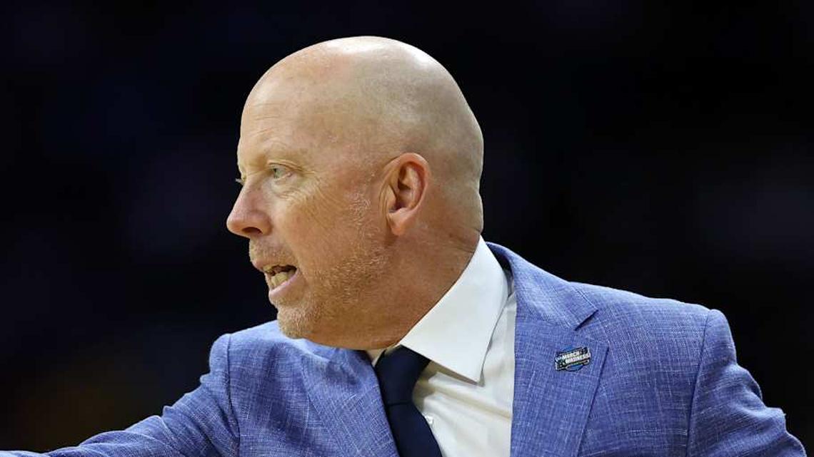  Mar 20, 2026; Philadelphia, PA, USA; UCLA Bruins head coach Mick Cronin reacts in the first half during a first round game of the men's 2026 NCAA Tournament at Xfinity Mobile Arena. Mandatory Credit: Bill Streicher-Imagn Images | Bill Streicher-Imagn Images 