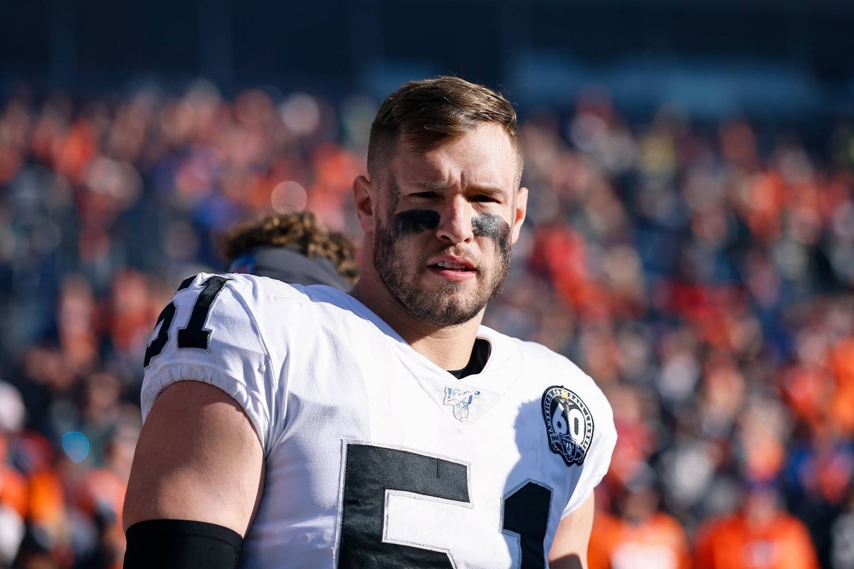  Former Oakland Raiders inside linebacker Will Compton before the game against the Denver Broncos. Isaiah J. Downing-USA TODAY Sports