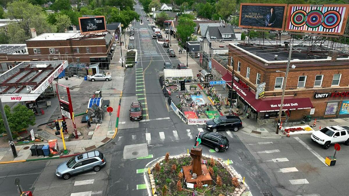 Minneapolis is starting over on plans to redevelop the former Speedway gas station on the corner of George Floyd Square after the City Council rejected a staff recommendation on Thursday, June 11, 2026. (Brian Peterson/The Minnesota Star Tribune/TNS)