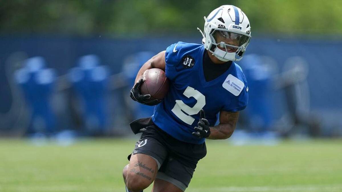  Indianapolis Colts wide receiver Josh Downs (2) runs during the team's veteran minicamp Tuesday, June 9, 2026, at the Indiana Farm Bureau Football Center in Indianapolis. | Christine Tannous/IndyStar / USA TODAY NETWORK via Imagn Images 