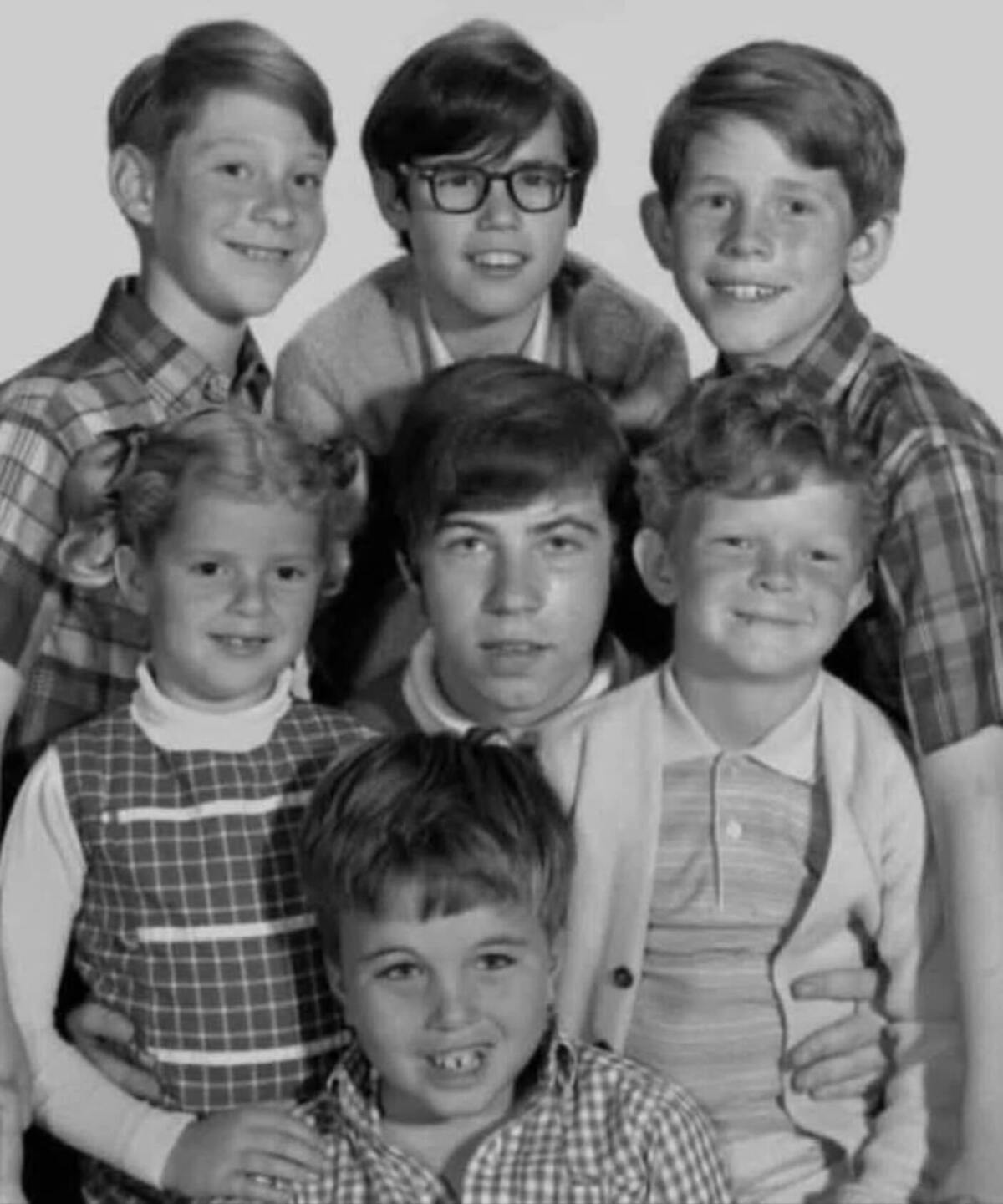 Child stars, clockwise from top left: Bill Mumy, Barry Livingston, Ron Howard, Johnny Whitaker, Clint Howard, Anissa Jones and Stanley LivingstonCourtesy Barry Livingston