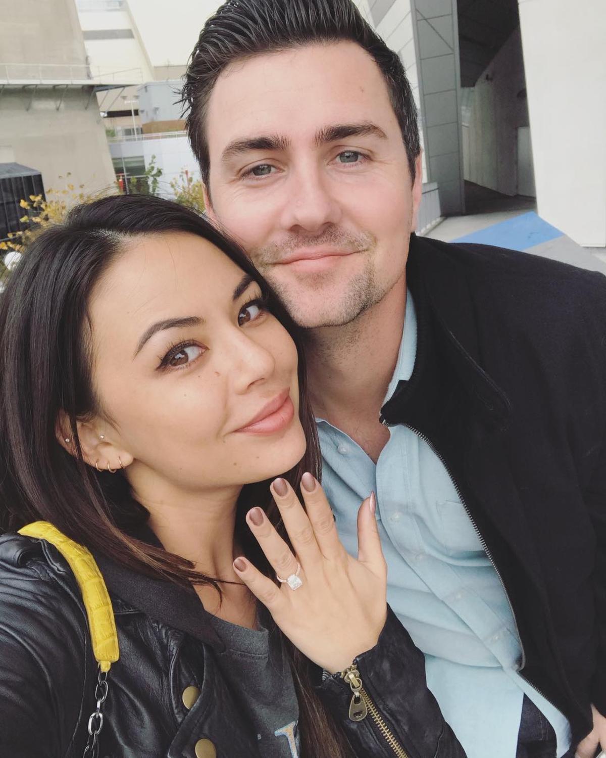 Janel Parrish and Chris Long.Courtesy of Janel Parrish/Instagram 