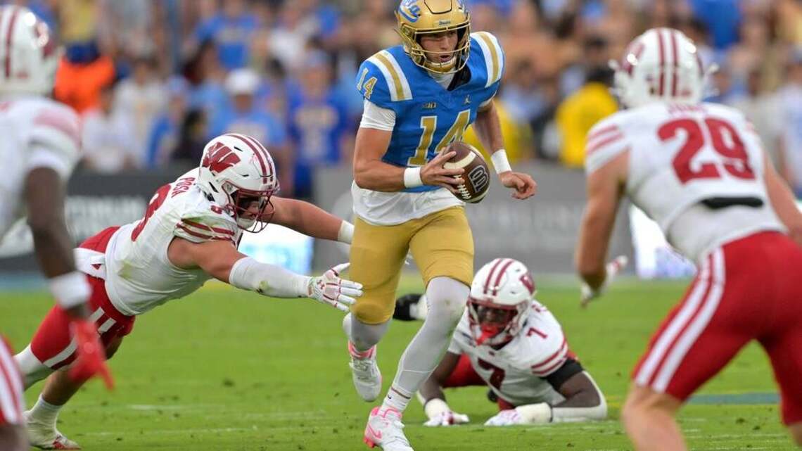 No. 12 UCLA remains undefeated as Bruins bottle up Wisconsin  