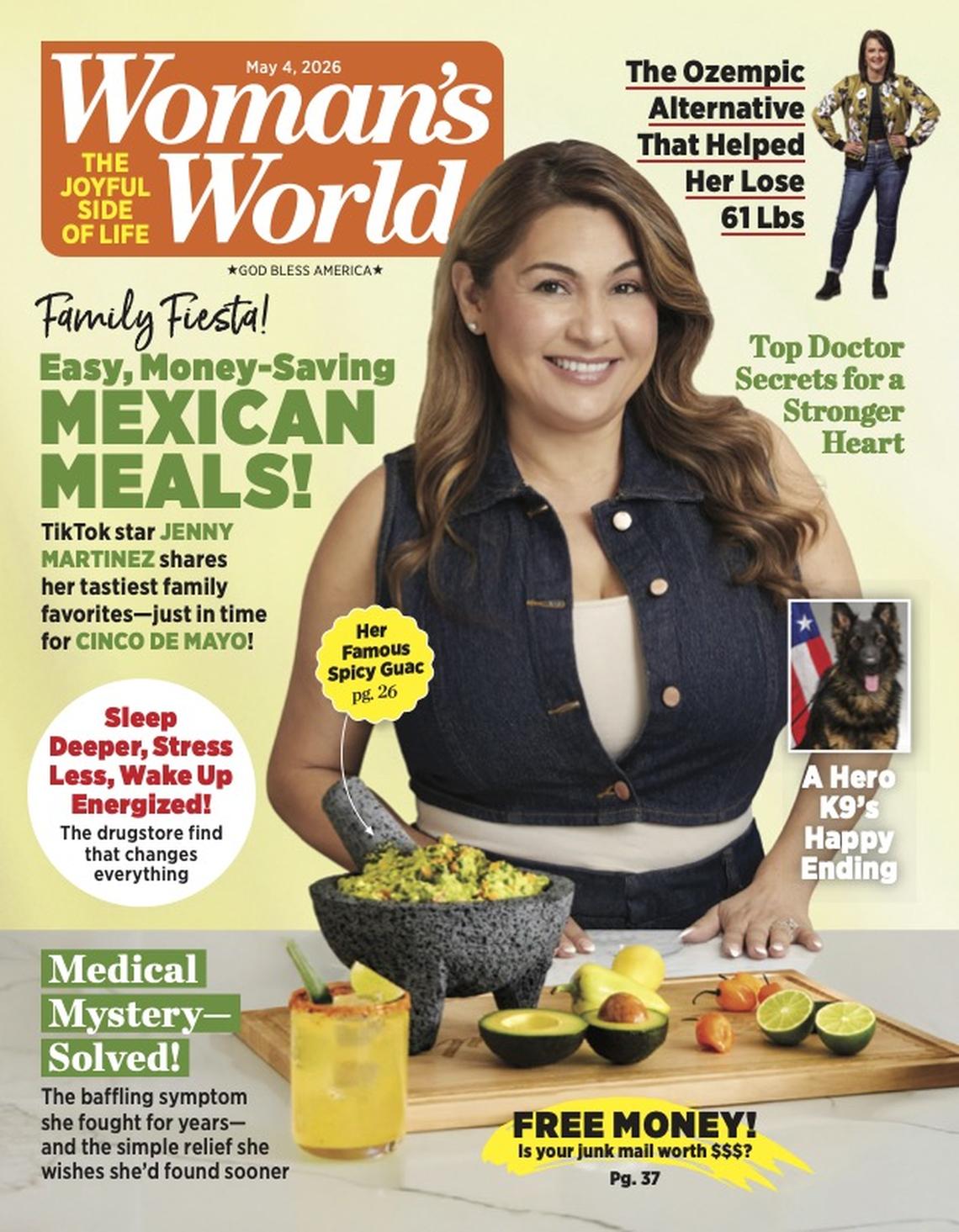 Jenny Martinez on the cover of Woman’s WorldWoman's World
