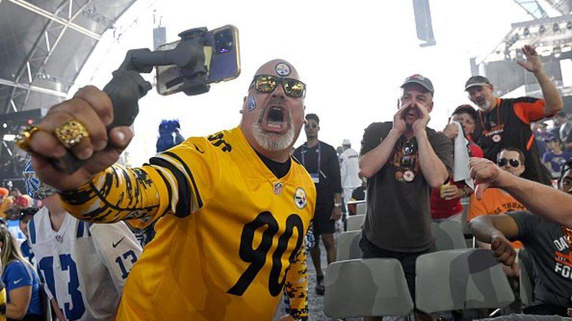 From New York to Australia, fans arrive at Pittsburgh International Airport for once-in-a-lifetime NFL Draft 
