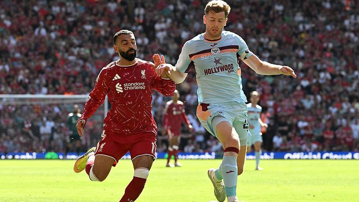  Mohamed Salah (left) needed some time to grow into the match. | Liverpool FC/Getty Images 