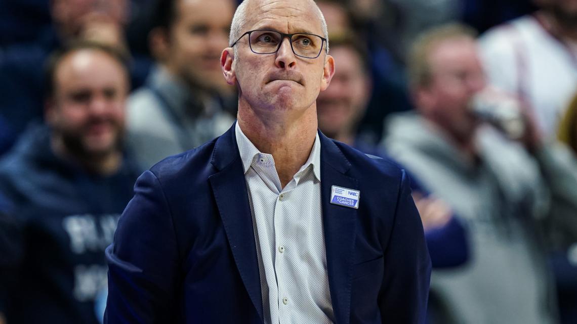 UConn's Dan Hurley Made His Wife Leave Final Four Game 