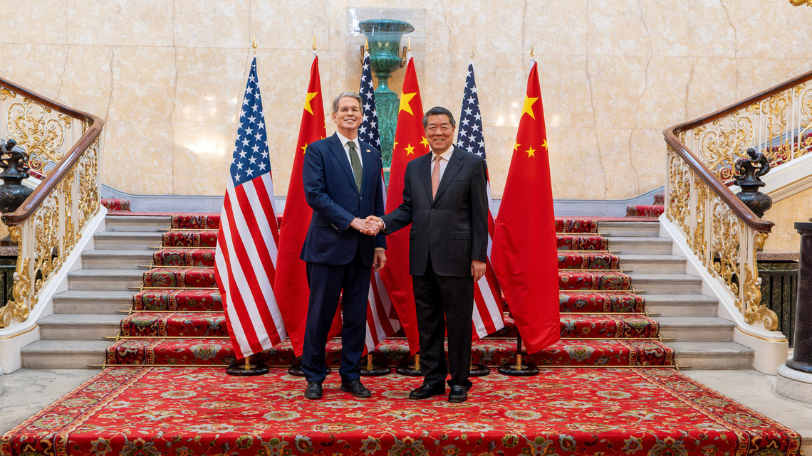 US Treasury's Bessent and China's He launch talks on AI, trade and critical minerals 