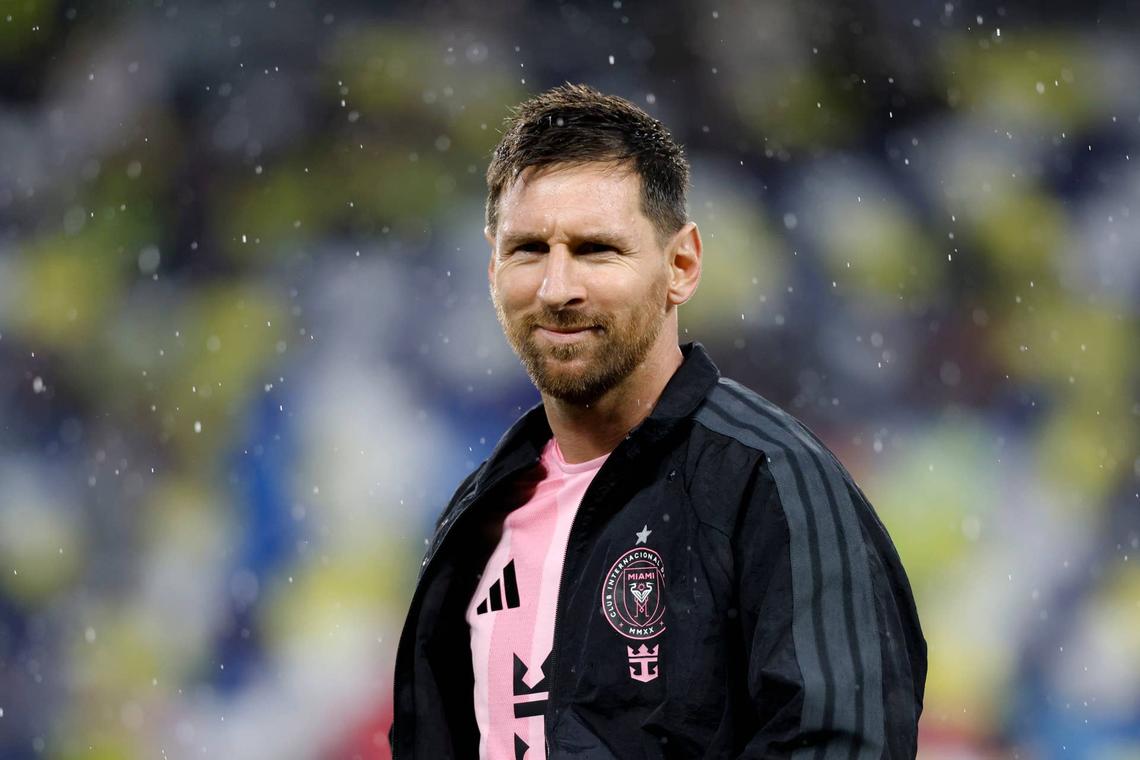  Lionel Messi #10 of Inter Miami CF reacts prior to the CONCACAF Champions Cup 2026 match between Nashville SC and Inter Miami CF. Photo by Johnnie Izquierdo/Getty Images
