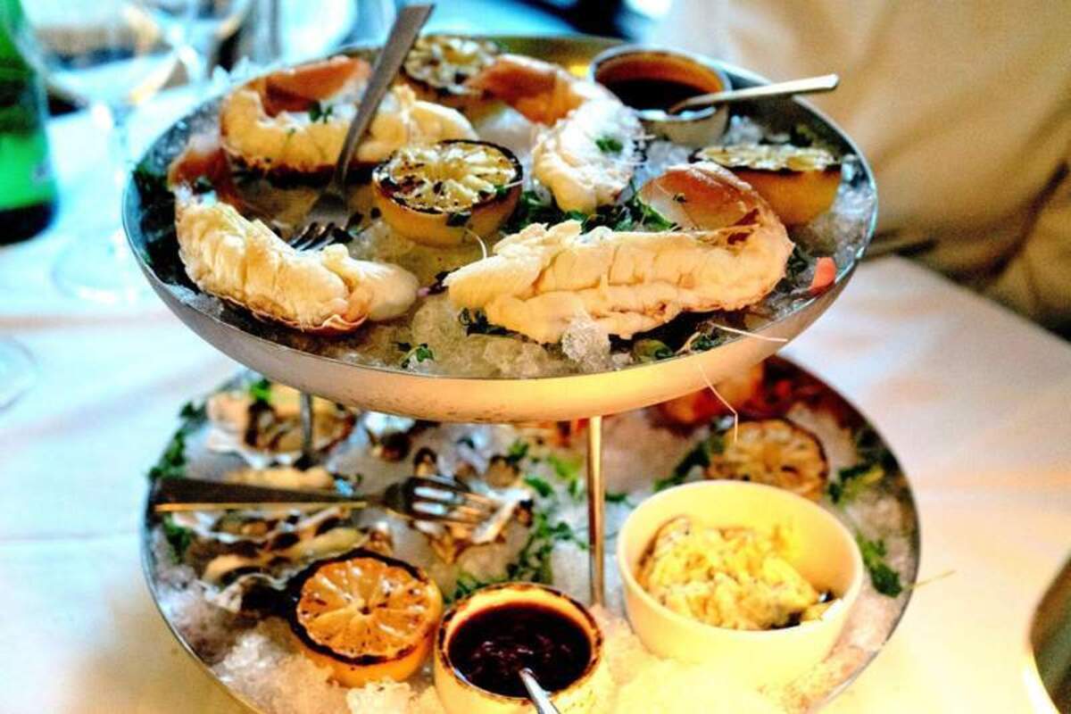 The incredible seafood tower from my dinner at Five Steakhouse, the resort’s signature restaurant. Photo credit: Mary Beth Skylis 