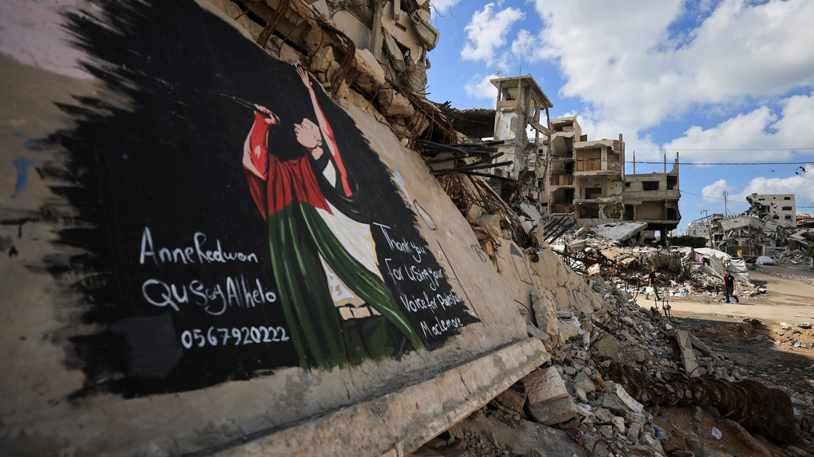 Mural of rapper Macklemore painted in Gaza after Sheeran tour furore 