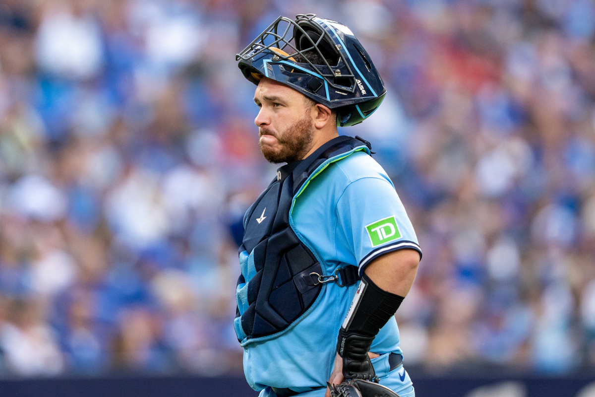  Toronto Blue Jays catcher Alejandro Kirk (30). Kevin Sousa-USA TODAY Sports