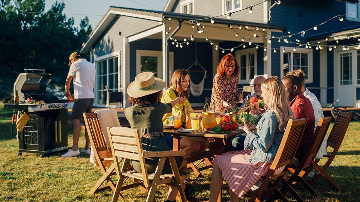 Menus make the party. Don’t just serve burgers - create an artisan burger bar with recipes like juicy bison burgers topped with caramelized bacon and onions and tzatziki-smothered Greek lamb sliders.