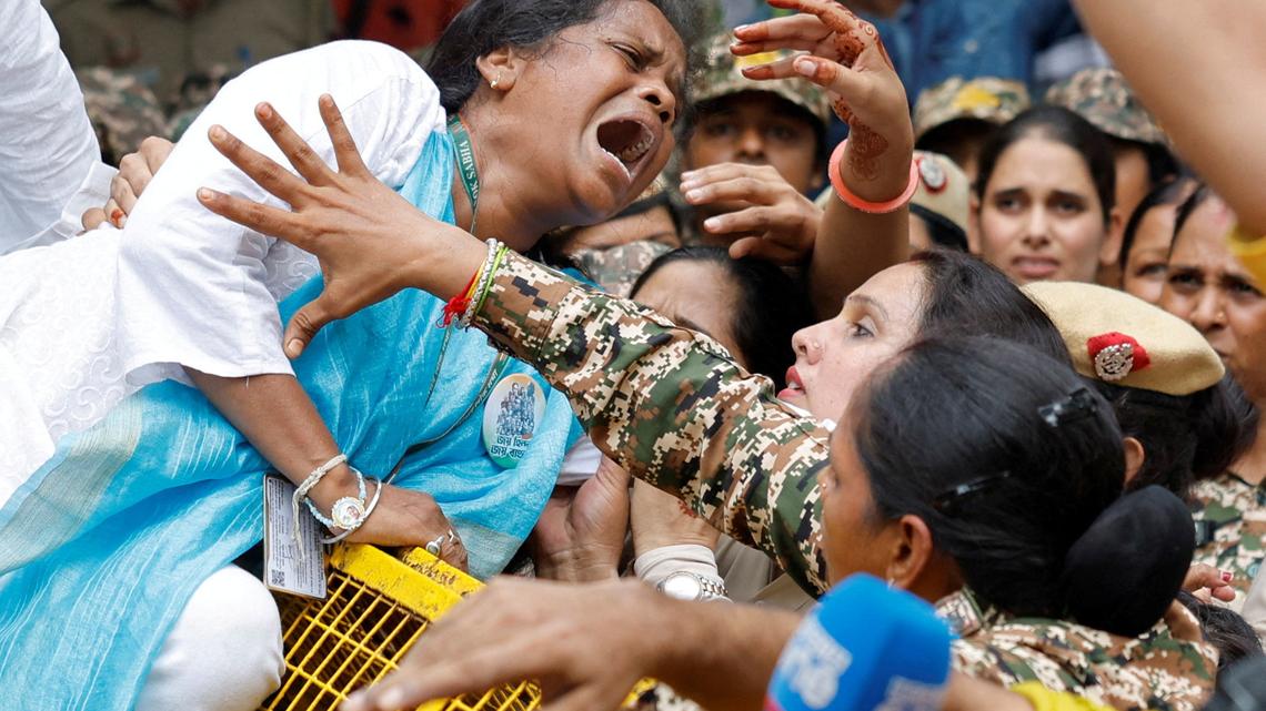 Hundreds arrested after post-poll violence kills at least three in Indian state 