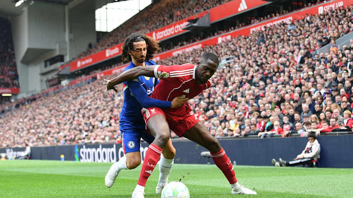  Konaté limped out of the draw with Chelsea. | PETER POWELL/AFP/Getty Images 