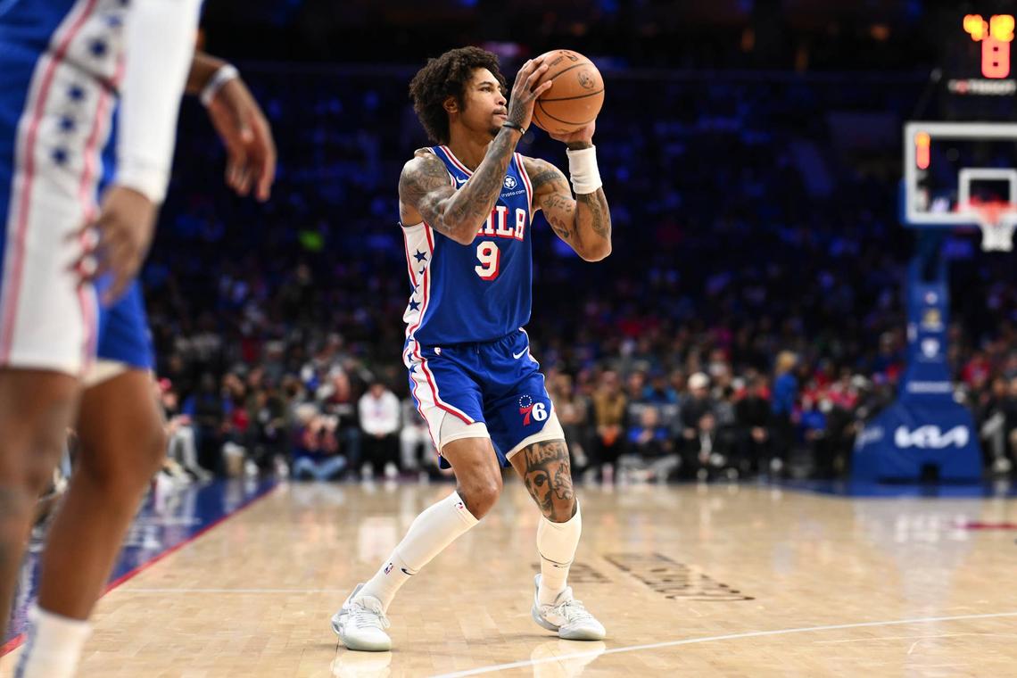  Philadelphia 76ers guard Kelly Oubre Jr (9) Credit: Kyle Ross-Imagn Images