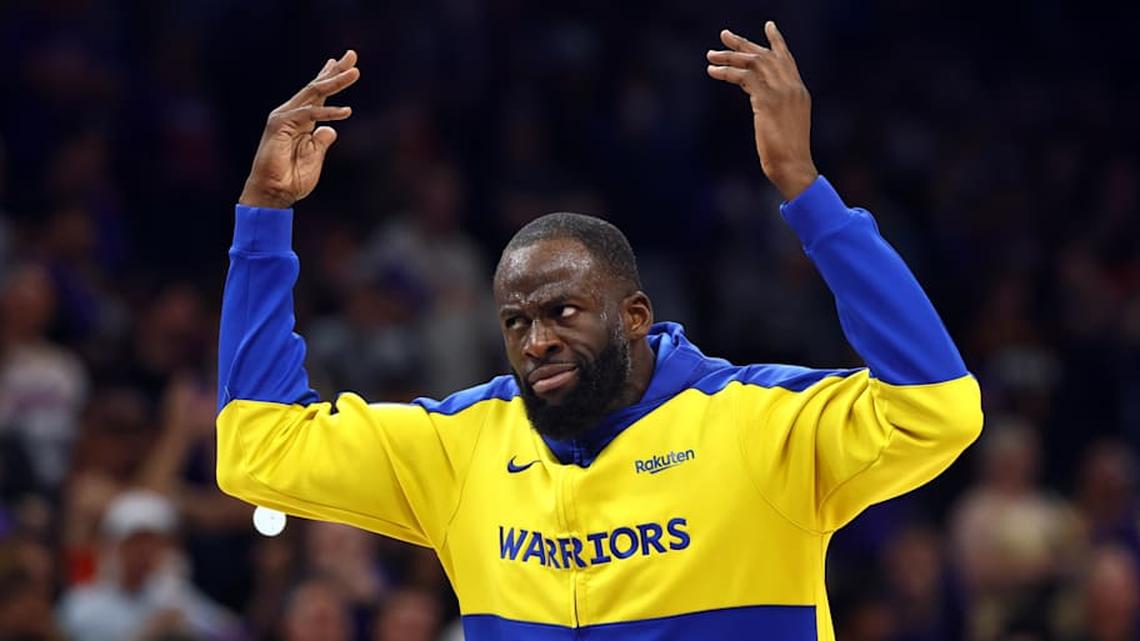  Draymond Green was ejected late as Golden State's season came to a close | Mark J. Rebilas-Imagn Images 