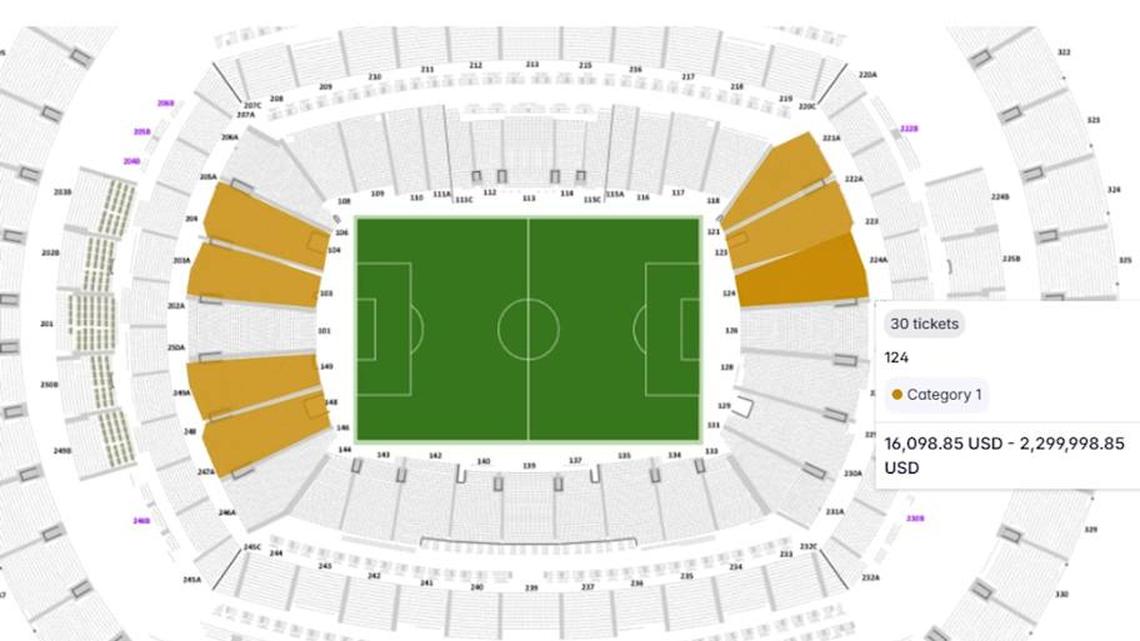 The $2.3 million seat is just like thousands of others, if not slightly worse by being so close to pitch level. | Sky News 