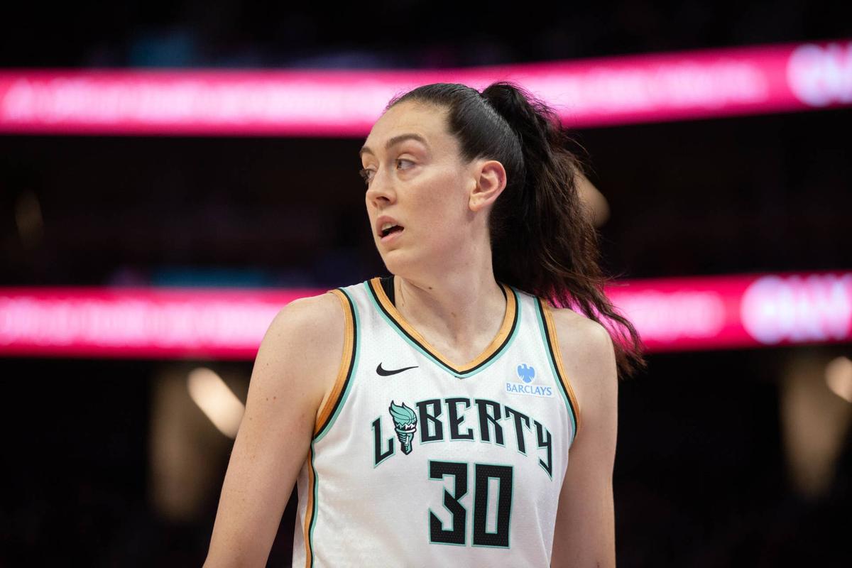  New York Liberty forward Breanna Stewart D. Ross Cameron-Imagn Images