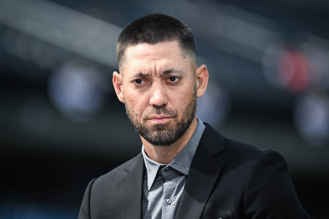  CBS Sports soccer announcer Clint Dempsey prior to the United States playing Canada in the CONCACAF Nations League third place match at SoFi Stadium on March 23, 2025 in Inglewood, California. (Photo by Shaun Clark/ISI Photos/USSF/Getty Images for USSF) Photo by Shaun Clark/ISI Photos/USSF/Getty Images for USSF