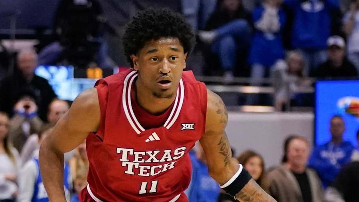  Mar 7, 2026; Provo, Utah, USA; Texas Tech Red Raiders guard Jaylen Petty (11) dribbles the ball during the second half against the BYU Cougars at Marriott Center. Mandatory Credit: Aaron Baker-Imagn Images | Aaron Baker-Imagn Images 