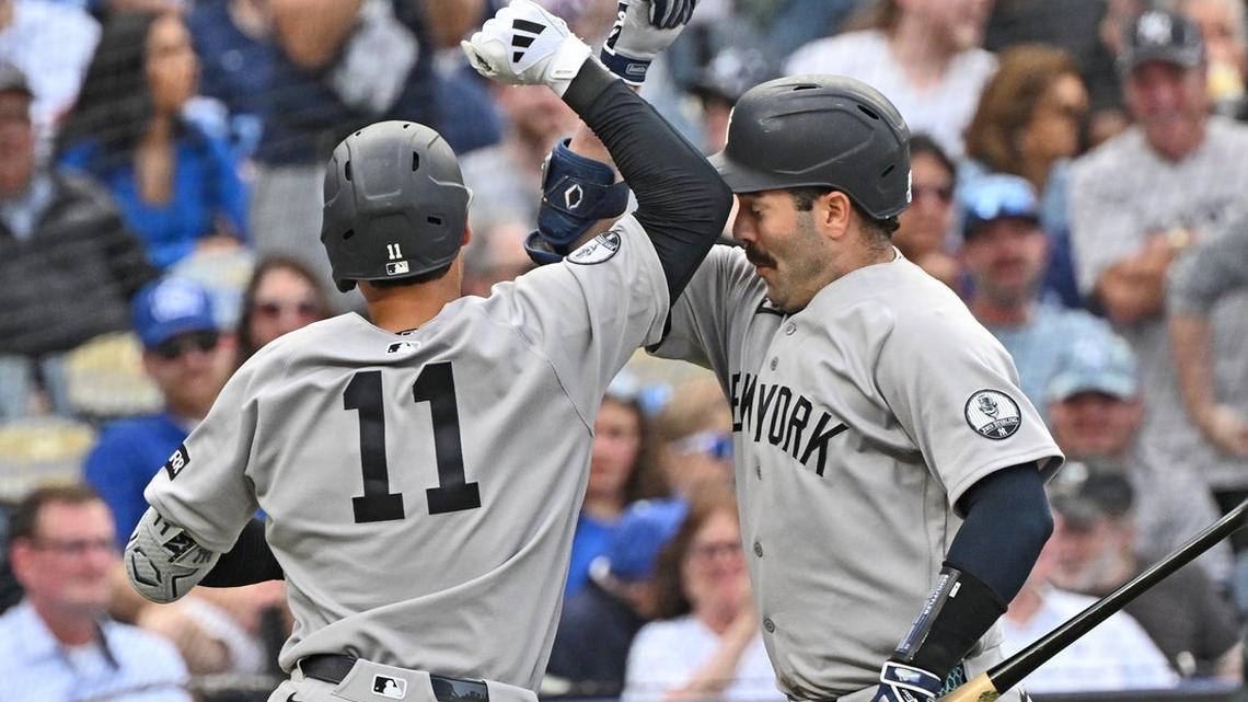 Yankees bash six homers, 24 hits in rout of Royals