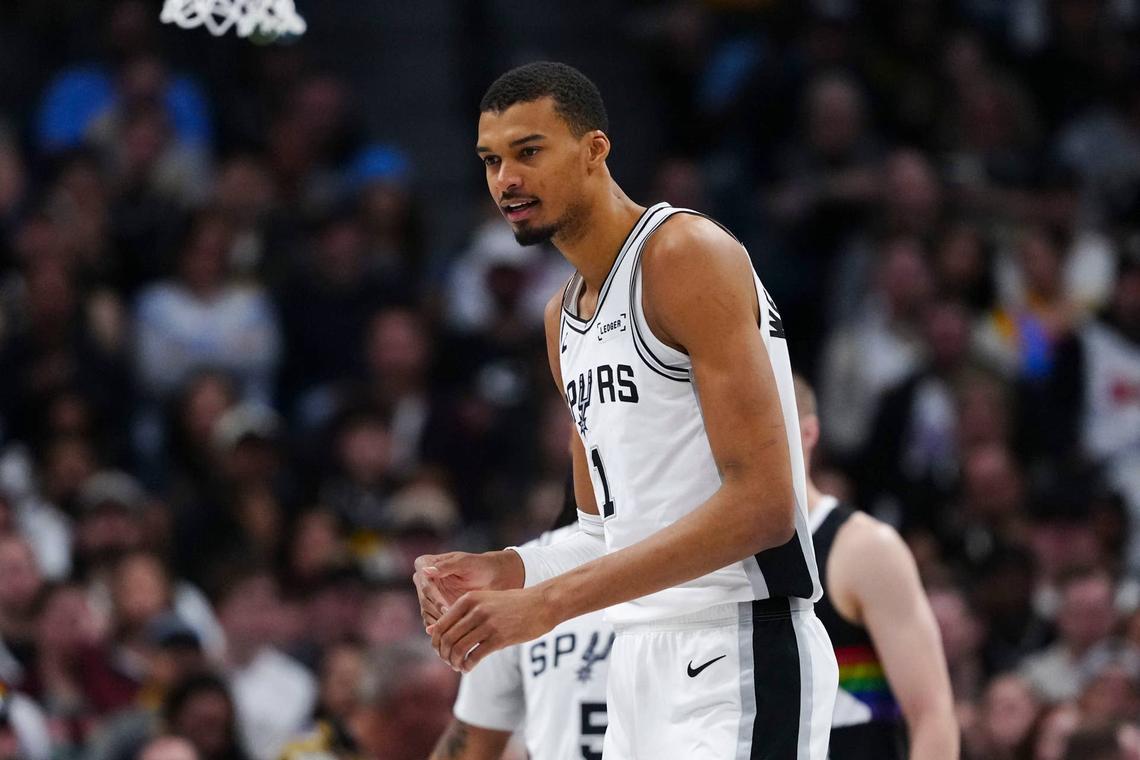  San Antonio Spurs forward Victor Wembanyama (1) Ron Chenoy-Imagn Images