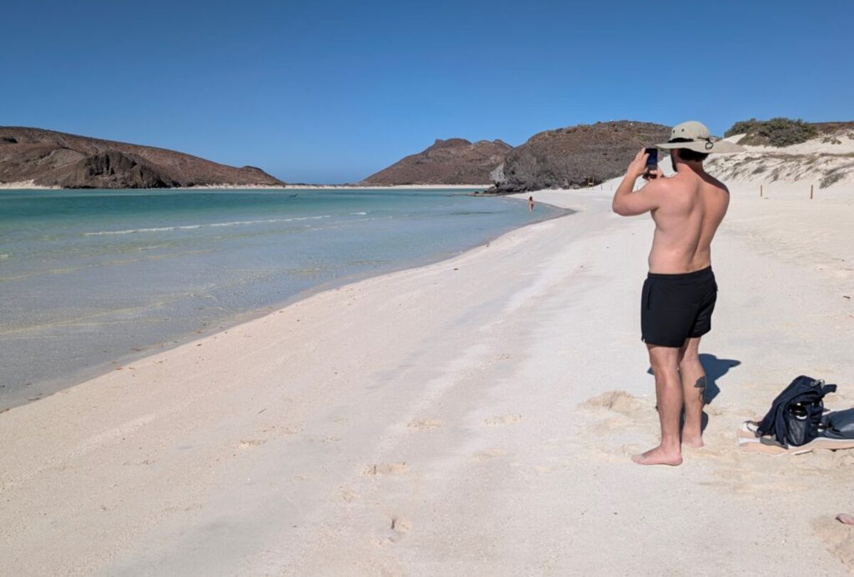  We had Balandra Bay Beach to ourselves. Photo credit: Cindy Richards 