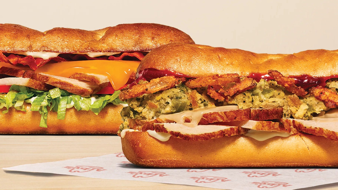 We tried Arby's deep-fried turkey sandwiches. See reviews 