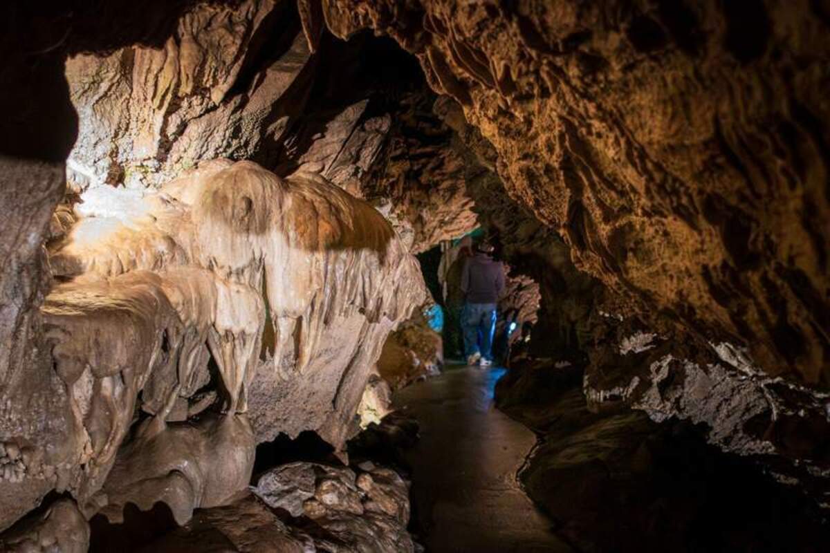  Exploring deep inside the Marble Halls of Oregon requires warm layers and a ranger guide. Photo credit: June Russell-Chamberlin 