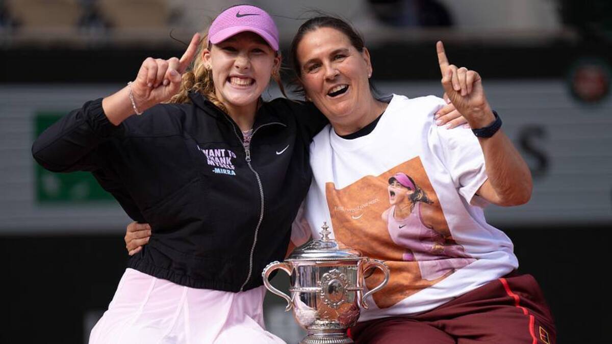  Conchita Martinez coached Mirra Andreeva to her breakthrough major win at Roland Garros. | Susan Mullane-Imagn Images 