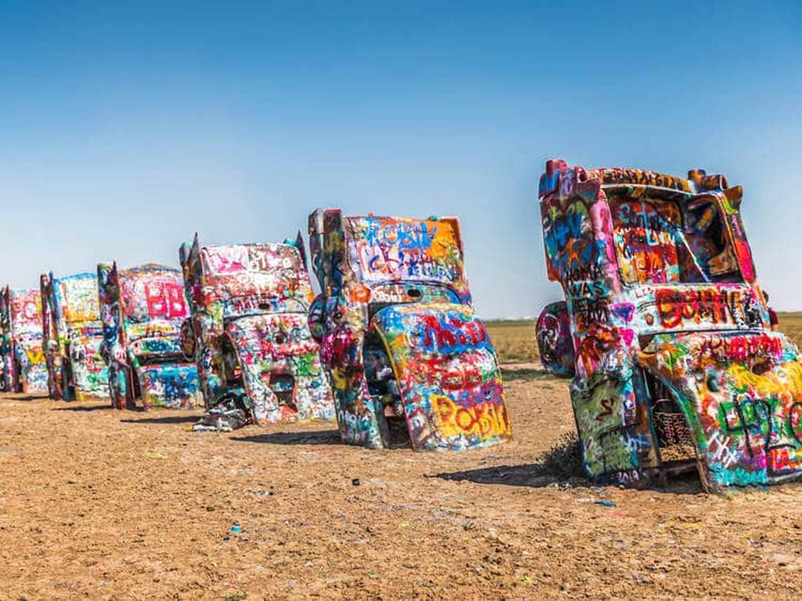  Check out Cadillac Ranch, a unique sight you surely won’t find anywhere else. Photo credit: Shutterstock 