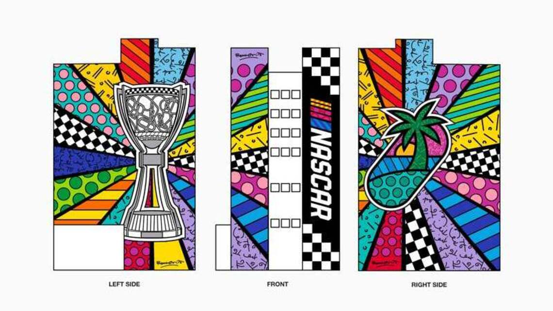 Arte pop NASCAR: Romero Britto diseñó el trofeo de la final en Miami 