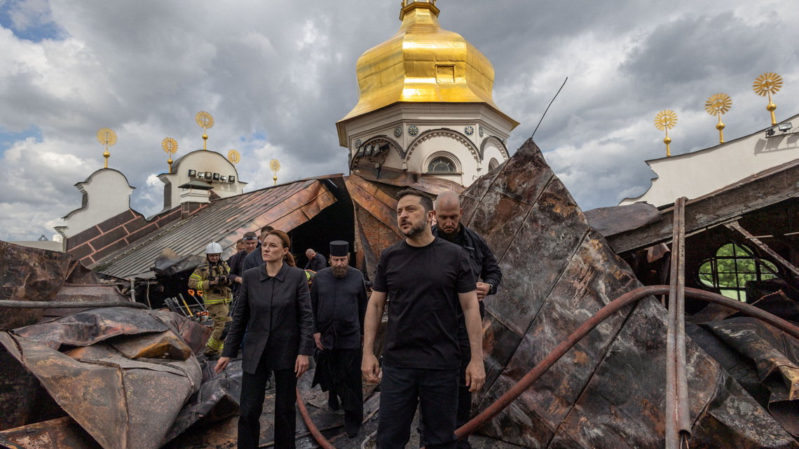 Historic Ukrainian monastery damaged, 10 people killed in Russian attacks 